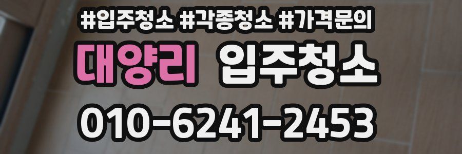 대양리 이사청소