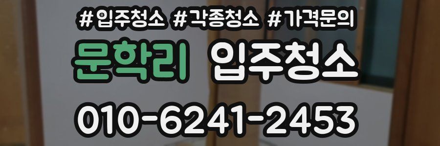 문학리 이사청소