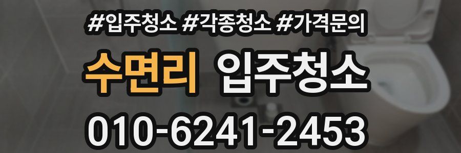 수면리 이사청소