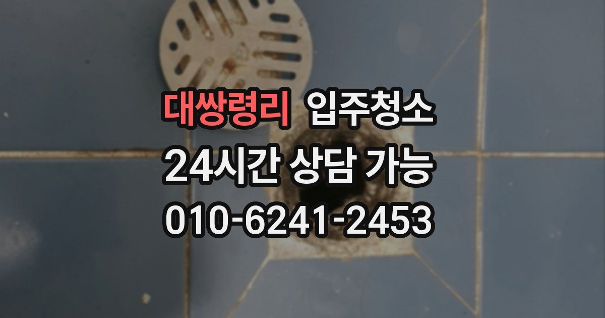 대쌍령리 입주청소
