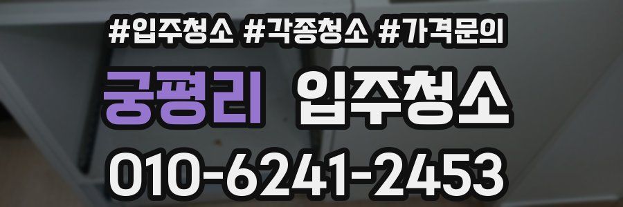 궁평리 이사청소