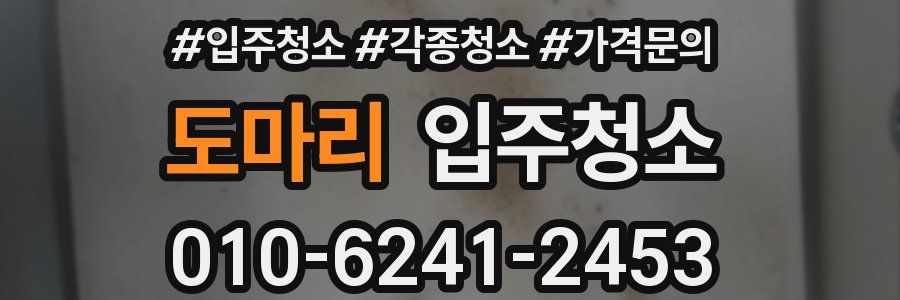 도마리 이사청소