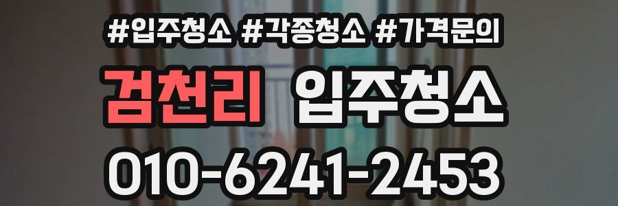 검천리 이사청소