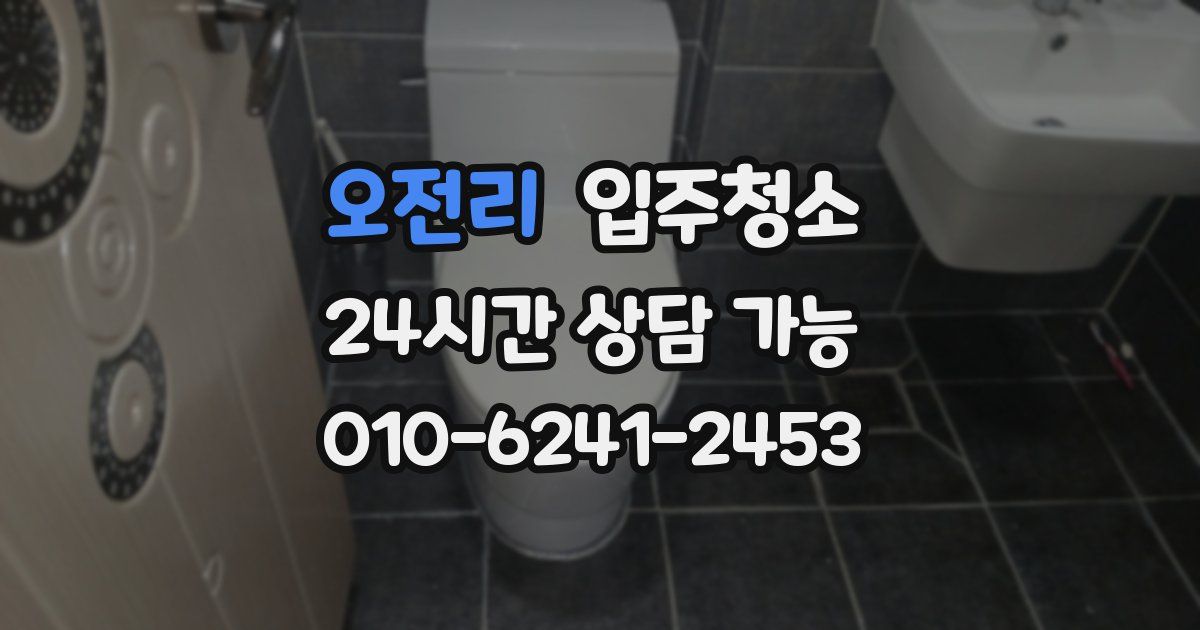 오전리 입주청소