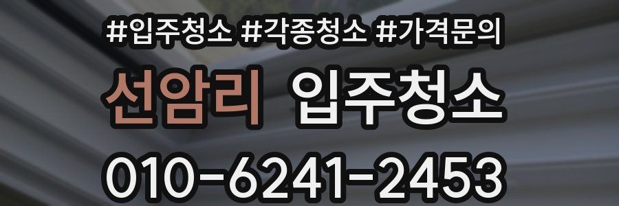 선암리 이사청소