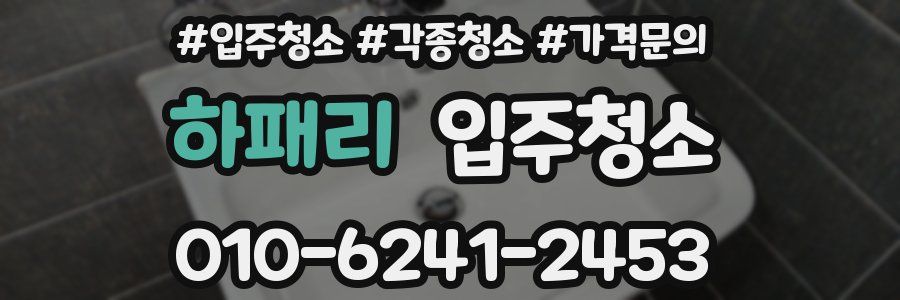 하패리 이사청소