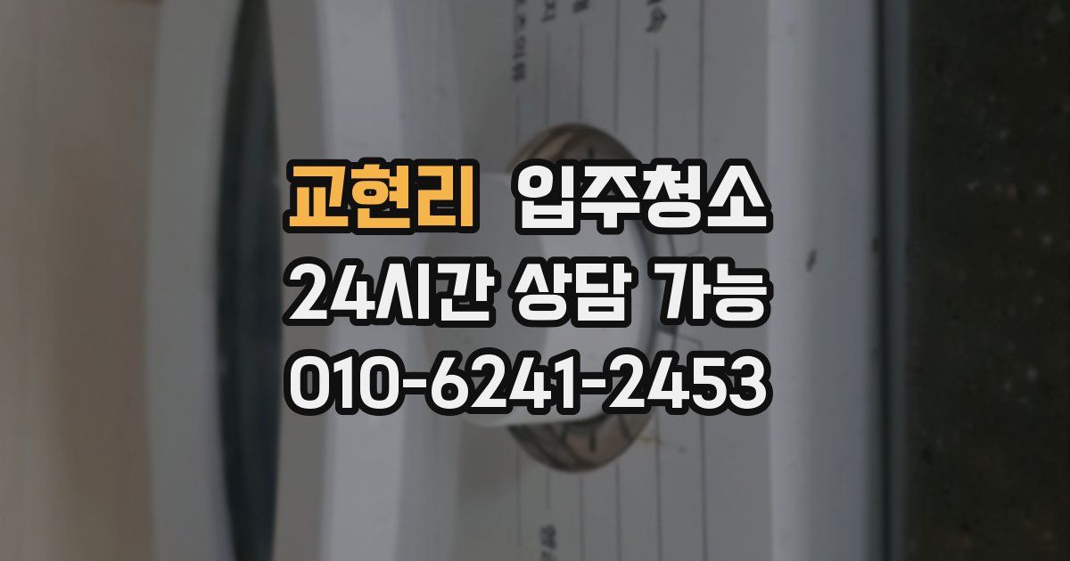 교현리 입주청소