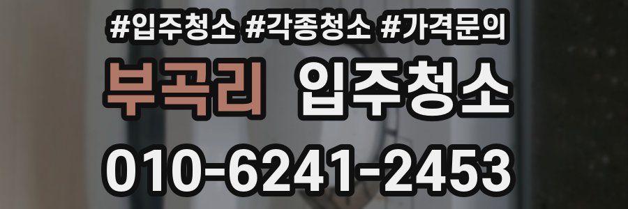 부곡리 이사청소