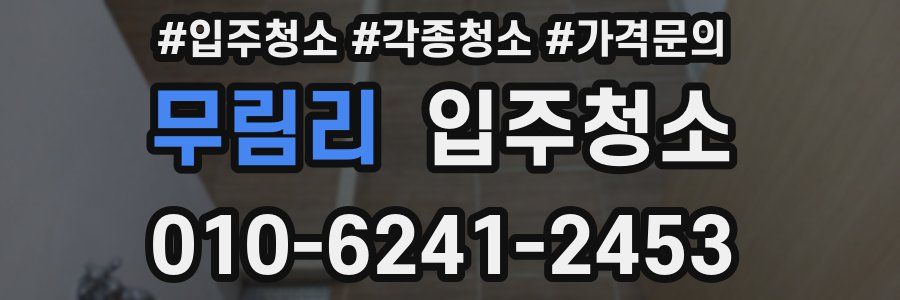 무림리 이사청소