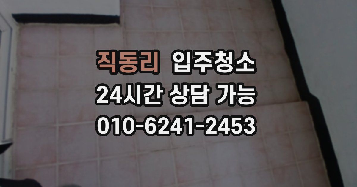 직동리 입주청소