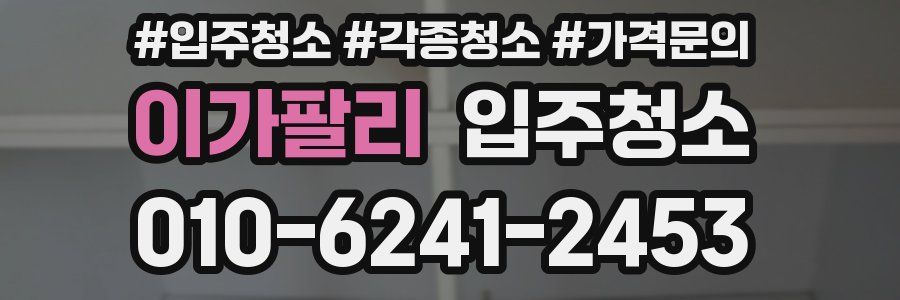 이가팔리 이사청소