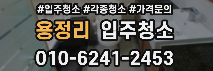 용정리 이사청소