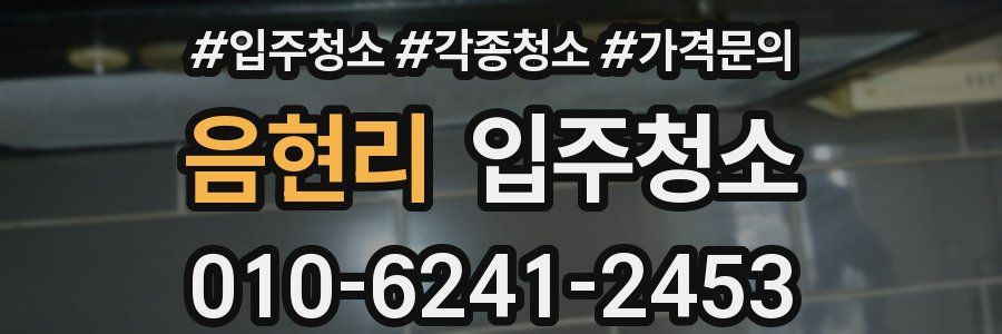 음현리 이사청소