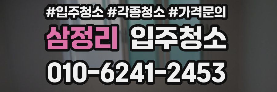 삼정리 이사청소