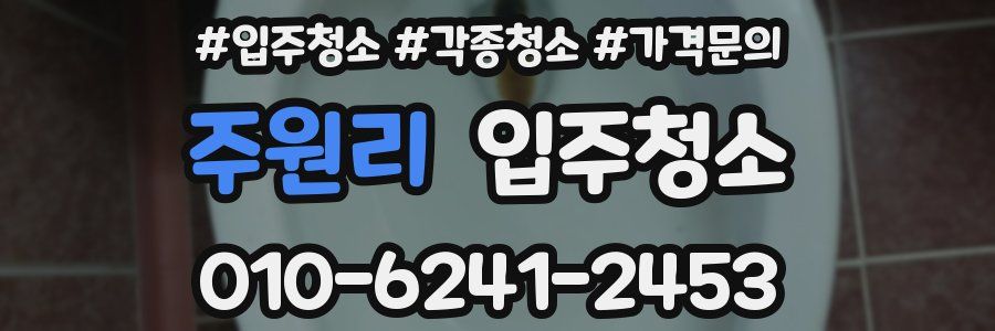 주원리 이사청소