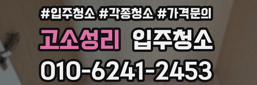 고소성리 이사청소