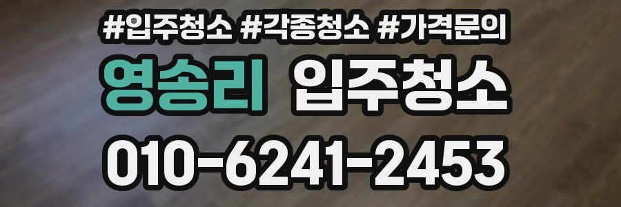 영송리 이사청소