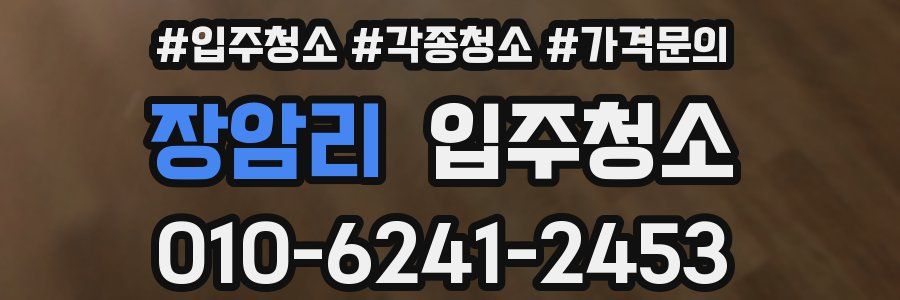 장암리 이사청소