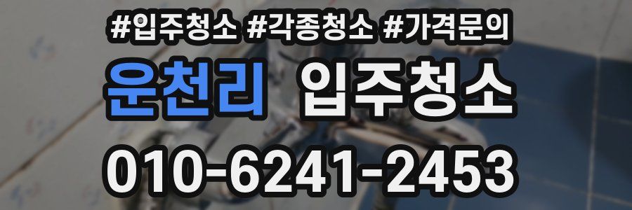 운천리 이사청소