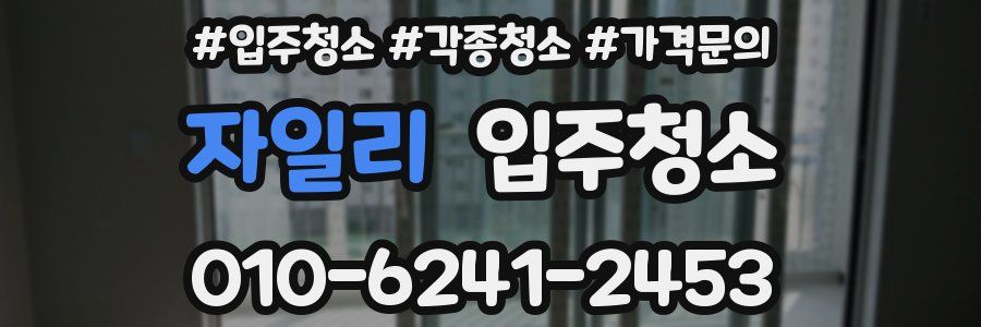 자일리 이사청소