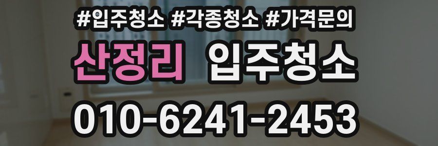 산정리 이사청소