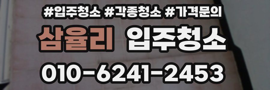 삼율리 이사청소