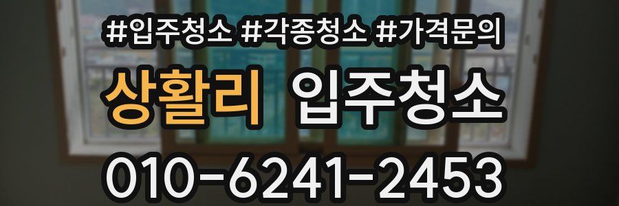 상활리 이사청소