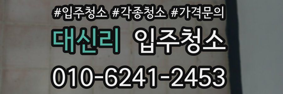 대신리 이사청소