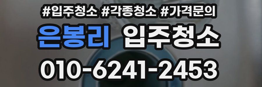 은봉리 이사청소