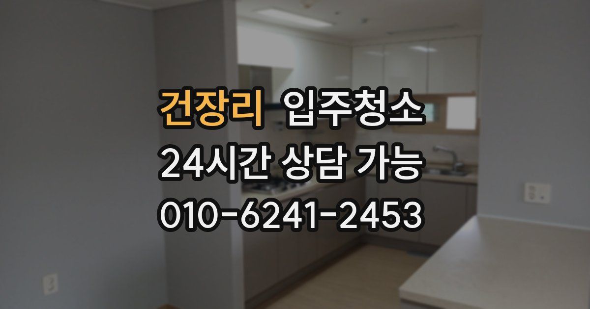 건장리 입주청소