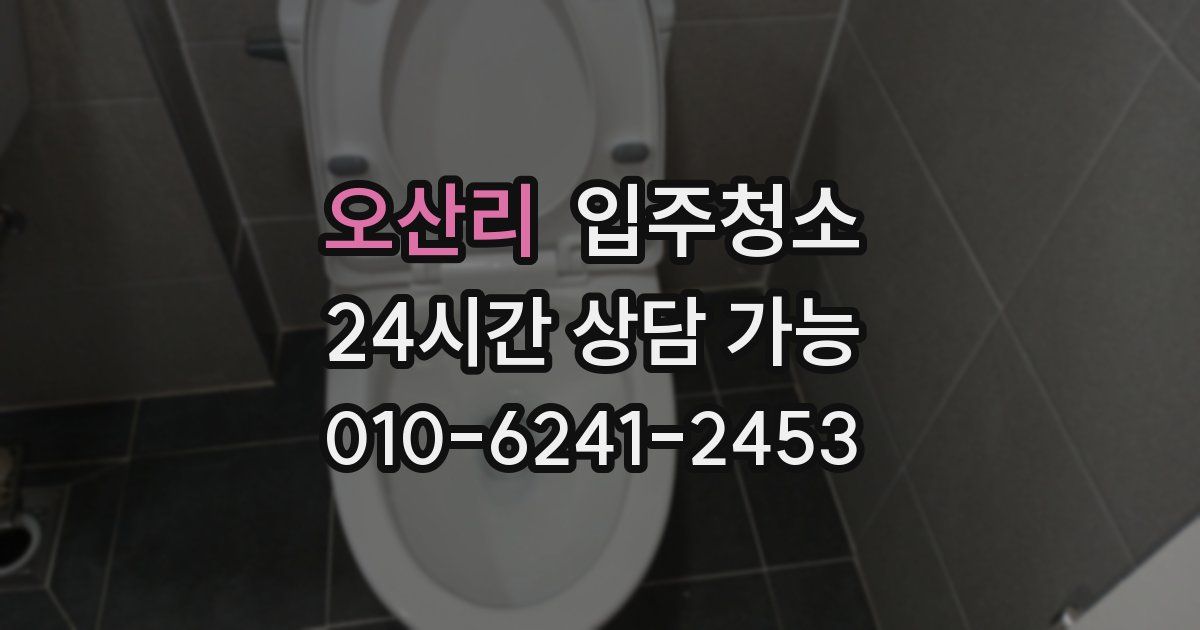 오산리 입주청소