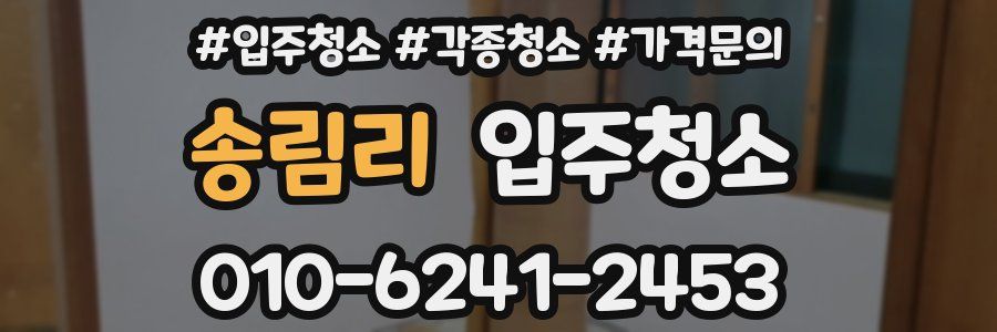 송림리 이사청소