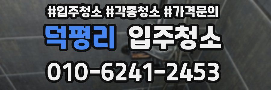 덕평리 이사청소