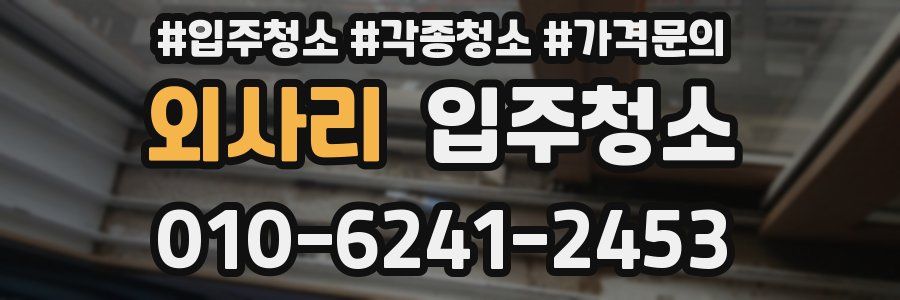 외사리 이사청소