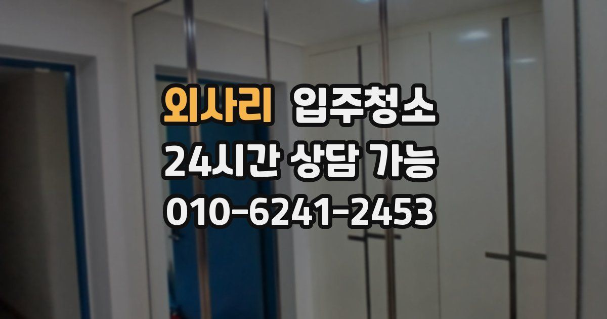 외사리 입주청소