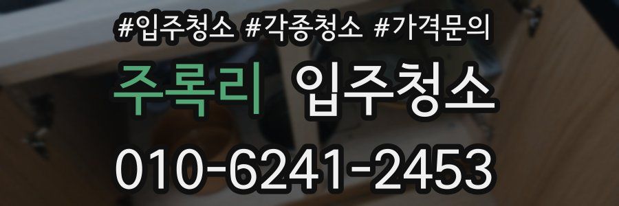 주록리 이사청소