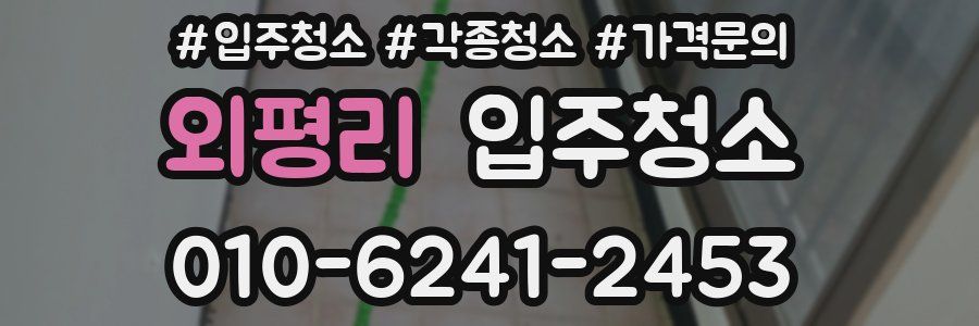 외평리 이사청소