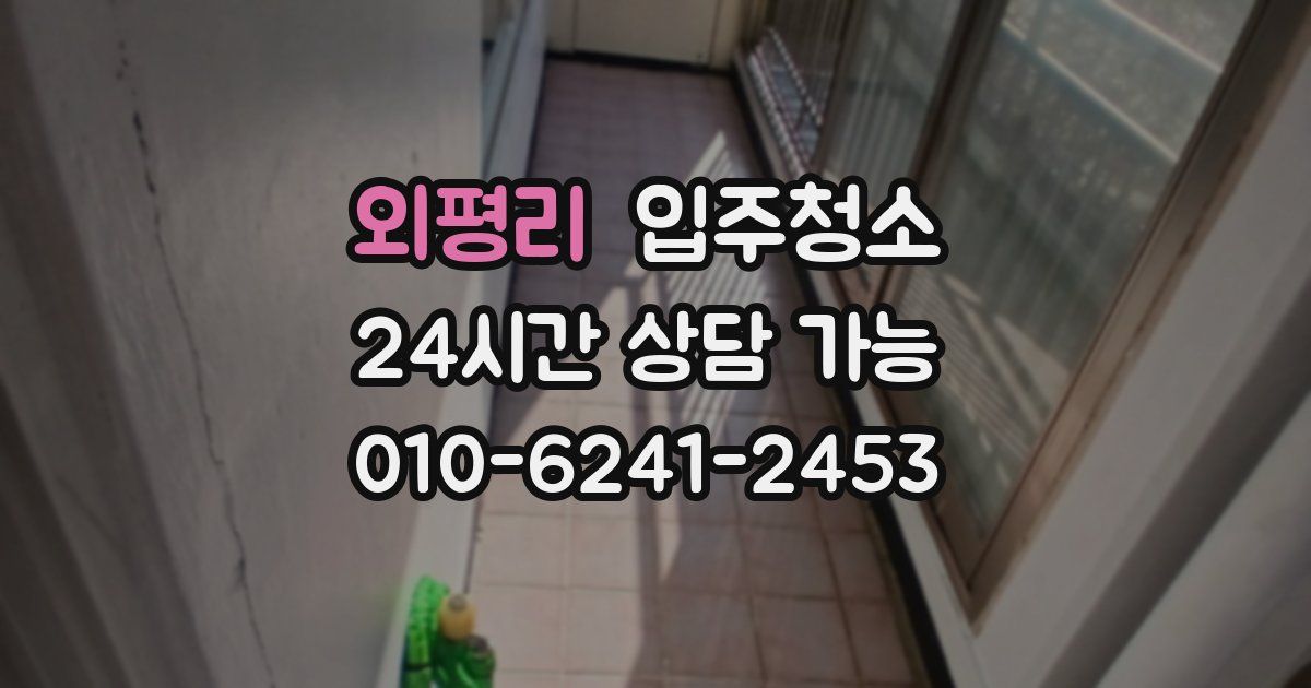 외평리 입주청소