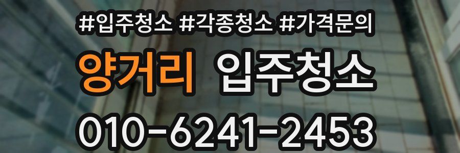 양거리 이사청소