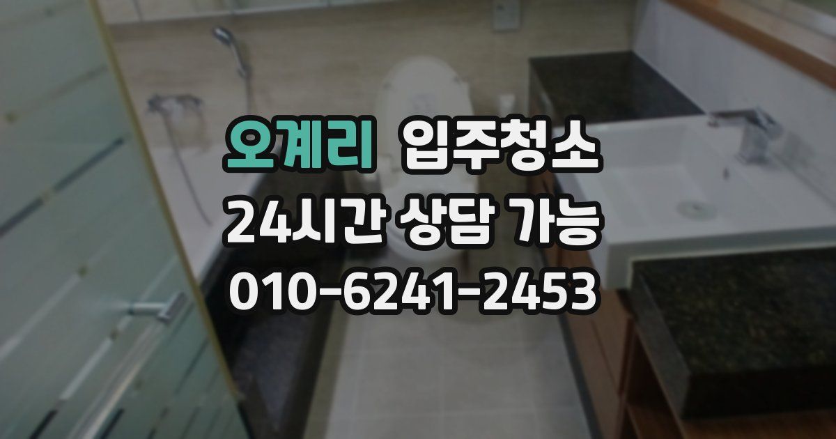 오계리 입주청소