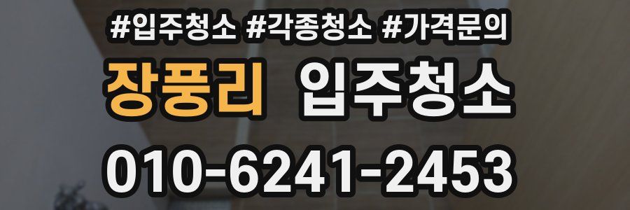 장풍리 이사청소