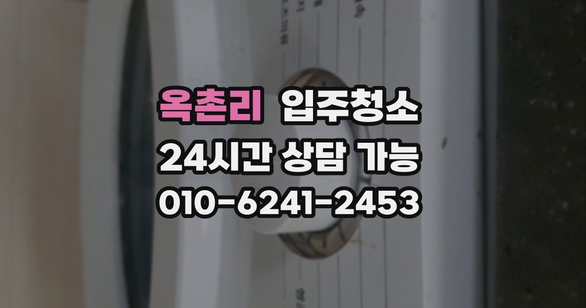 옥촌리 입주청소