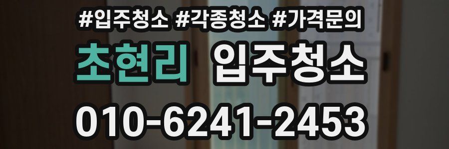 초현리 이사청소