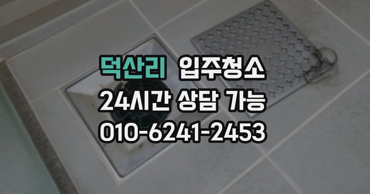 덕산리 입주청소
