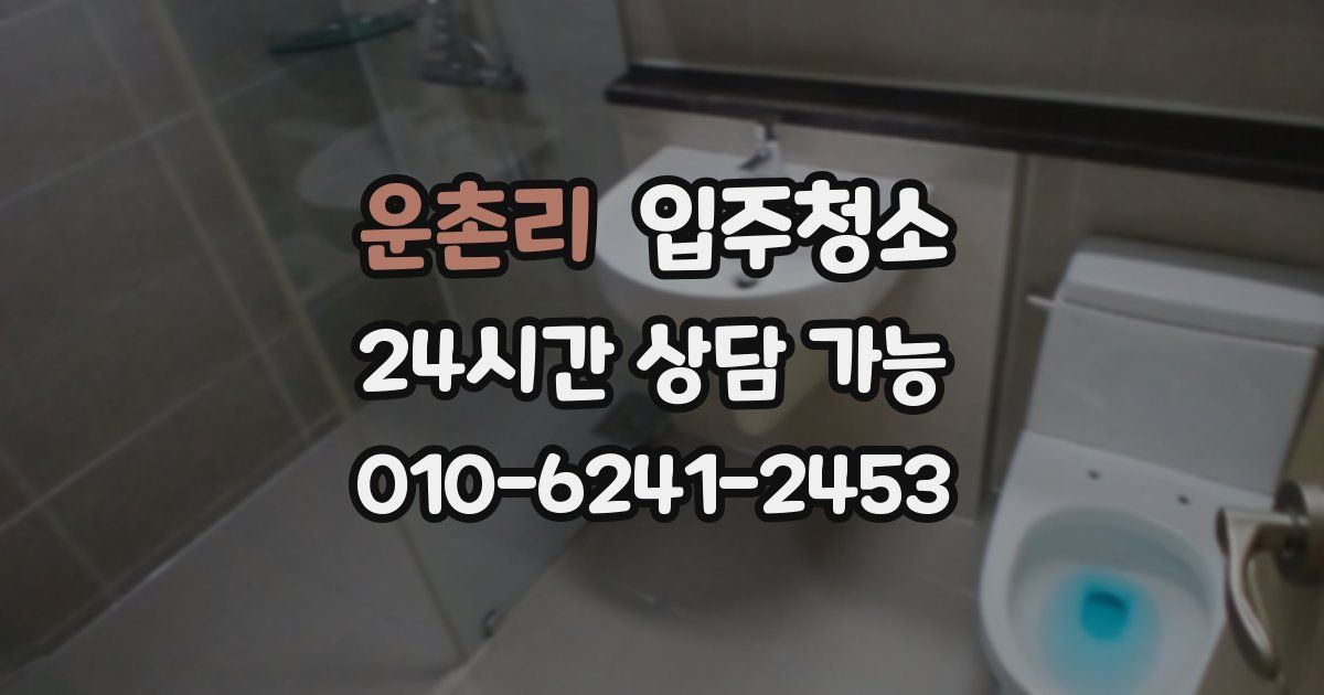 운촌리 입주청소