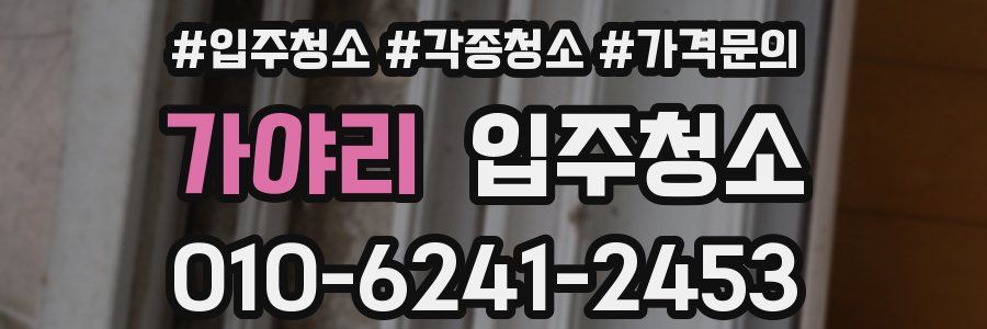 가야리 이사청소