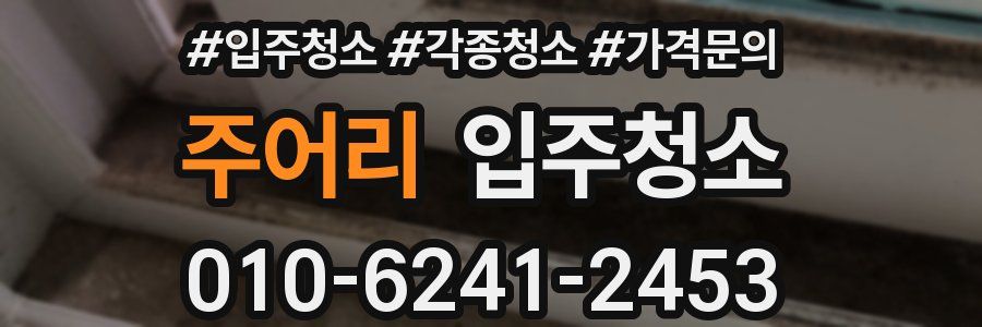 주어리 이사청소