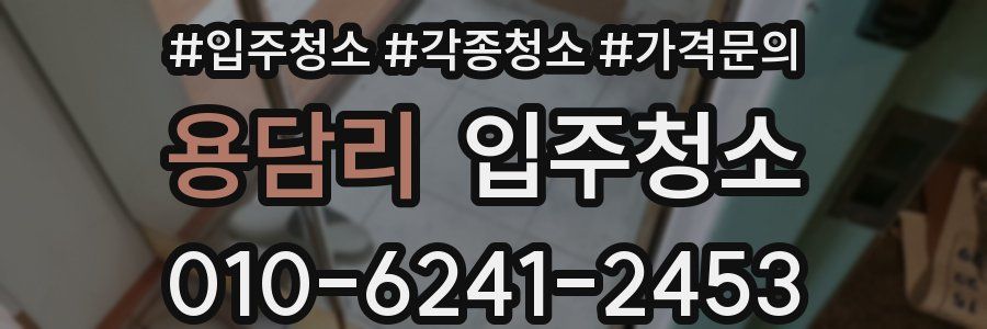 용담리 이사청소