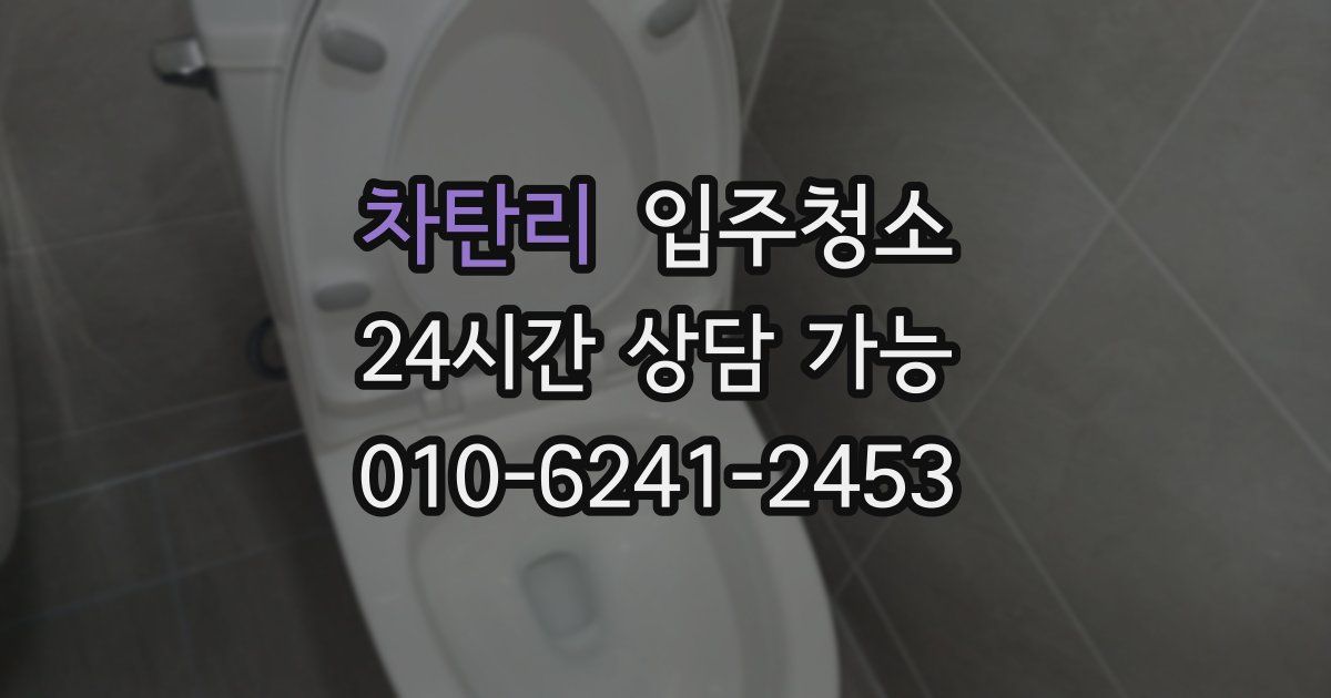 차탄리 입주청소