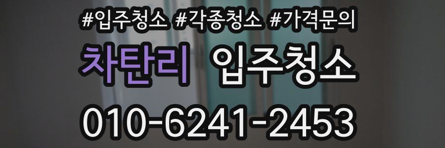 차탄리 이사청소